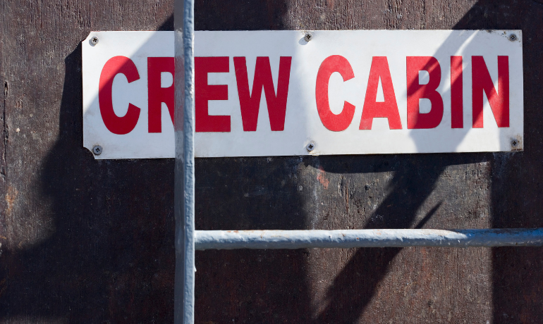 Crew cabin vessel shipping