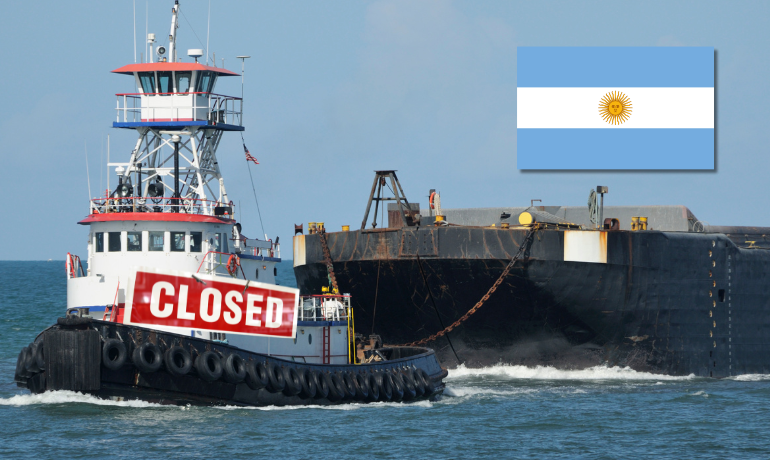 Tugboat strike Argentina